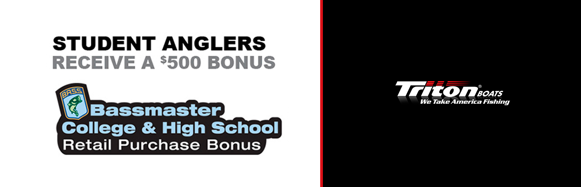 Triton Boats: $500 Rebate For Student Anglers